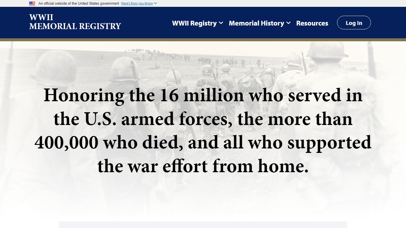 Home - WWII Memorial Registry